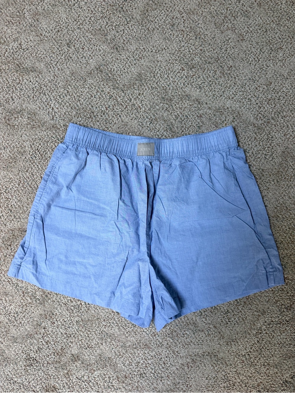 J. Crew End on End Women’s Cotton Poplin Boxer Shorts - Picture 2 of 4